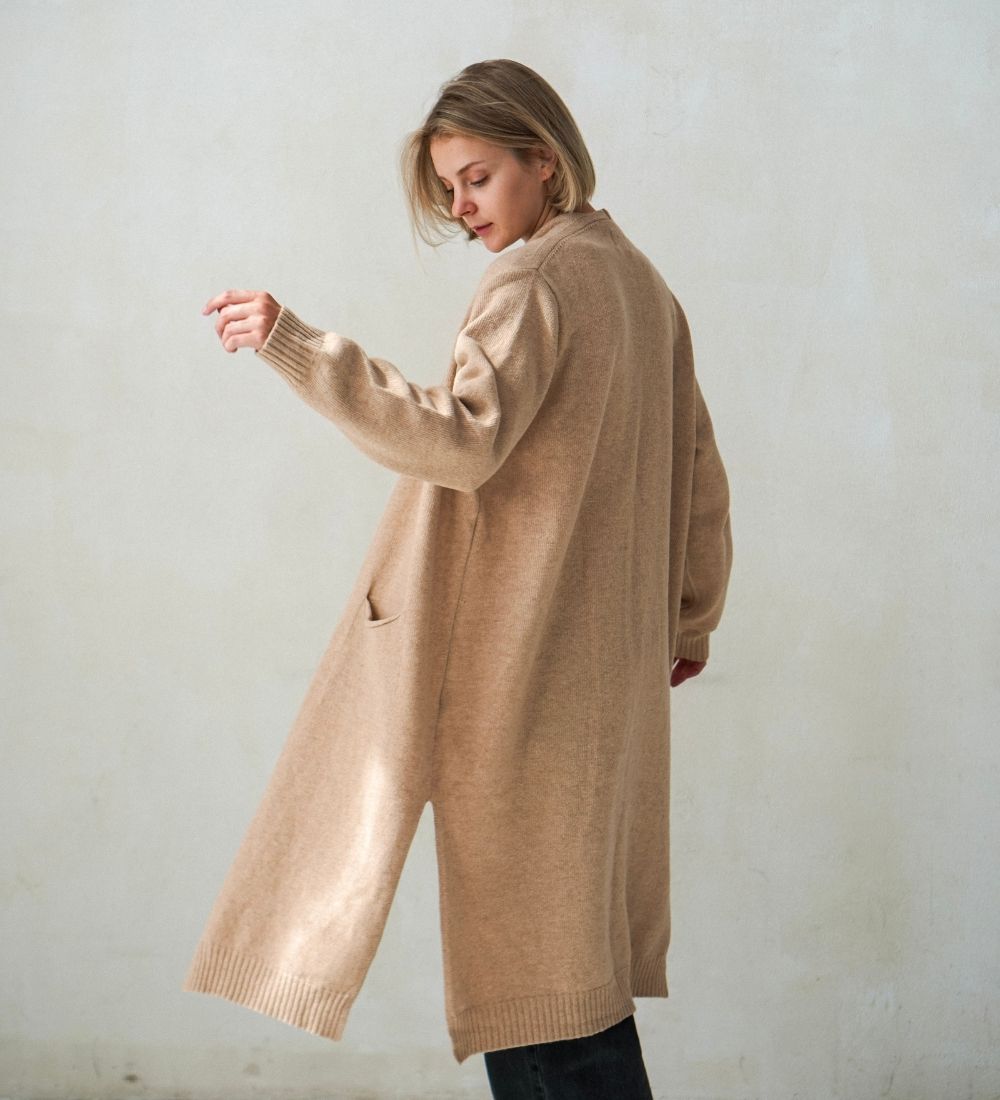 BERA Woll-Cardigan - Beige
