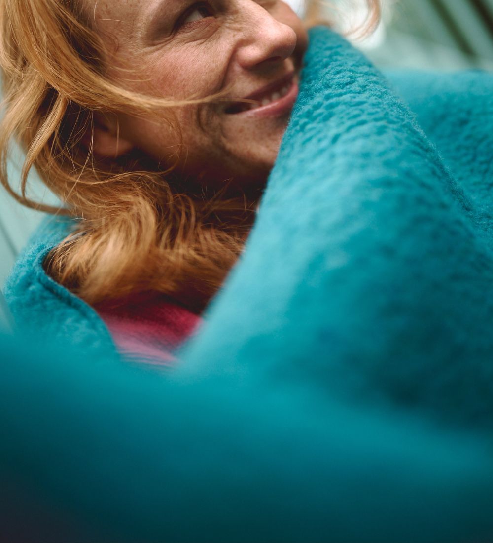 LUMI Long merino wool scarf - ecru