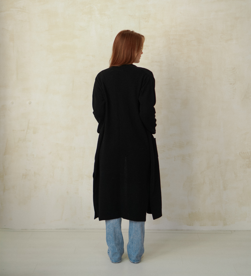 BERA Wollcardigan - Schwarz