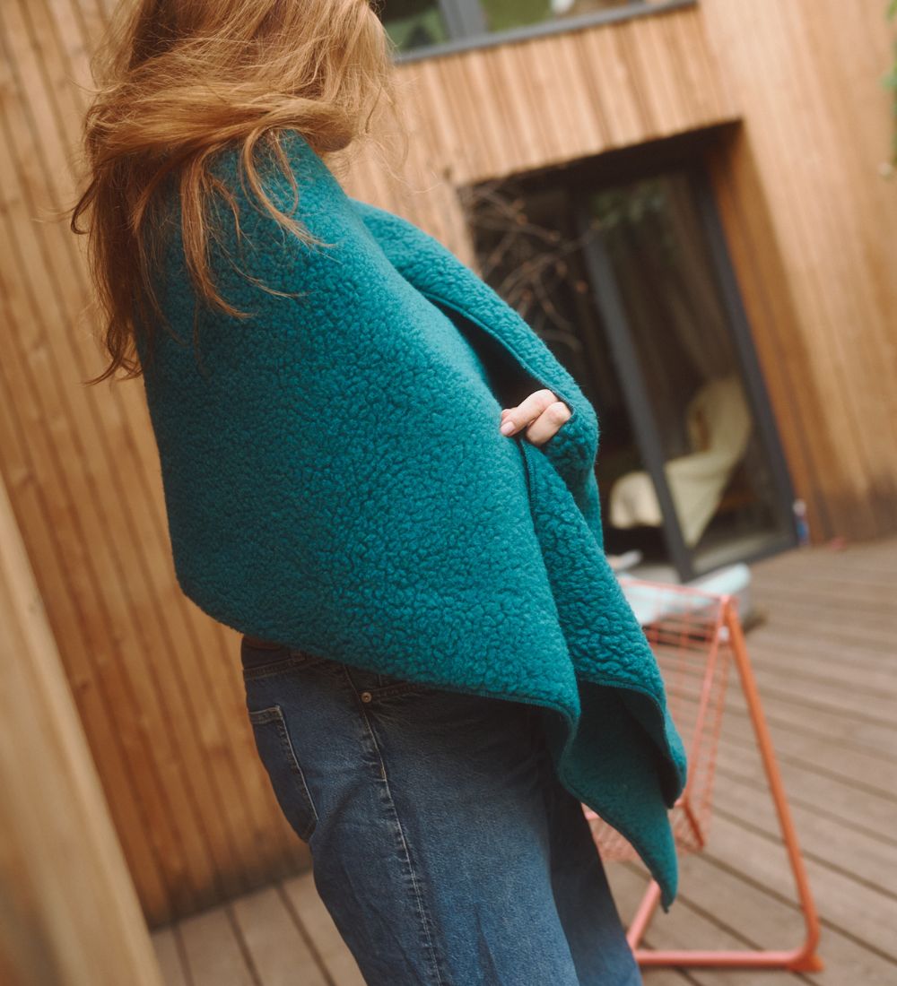 LUMI Long merino wool scarf - ecru