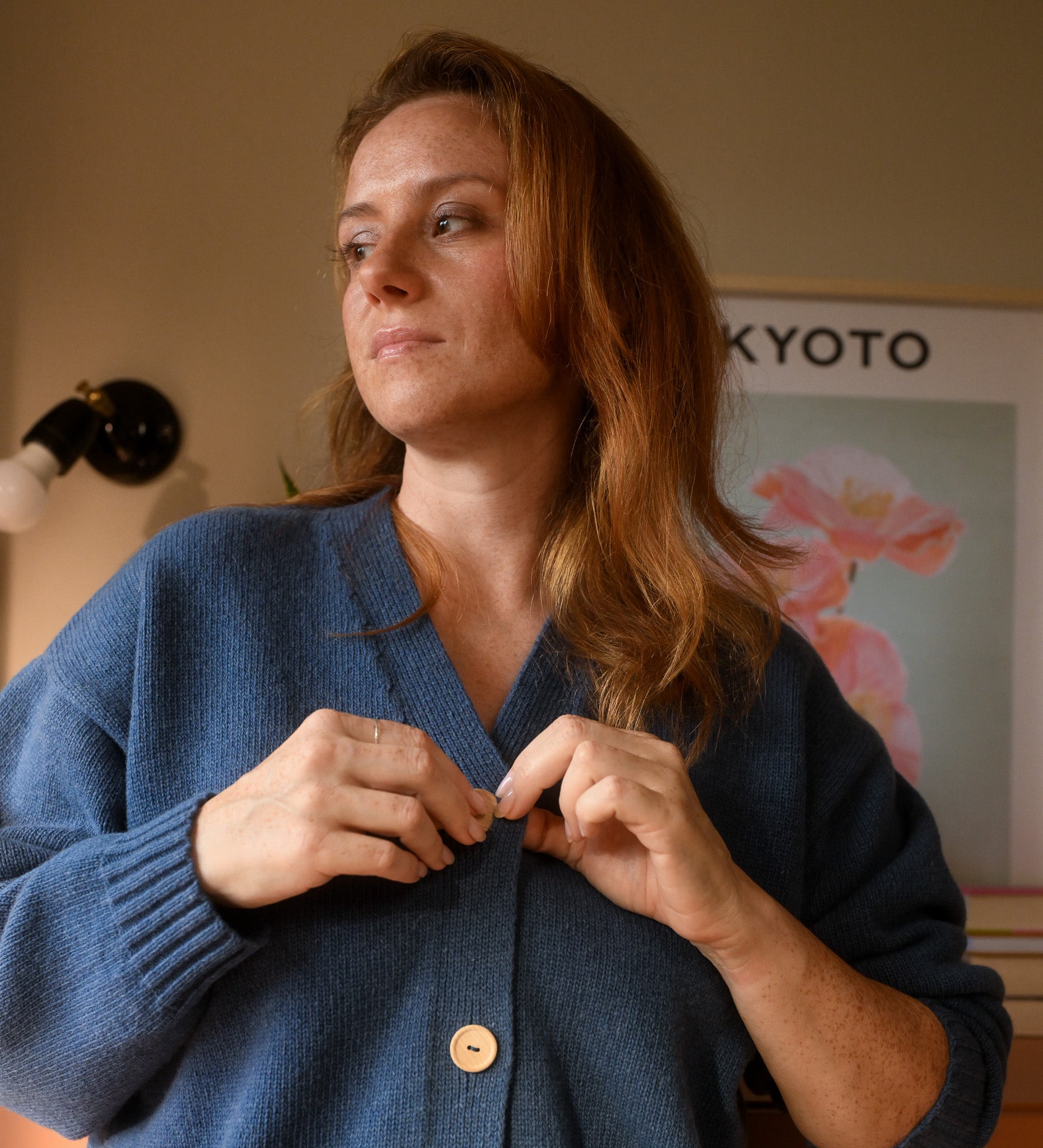 MOS Bester Wollcardigan - Waschblau