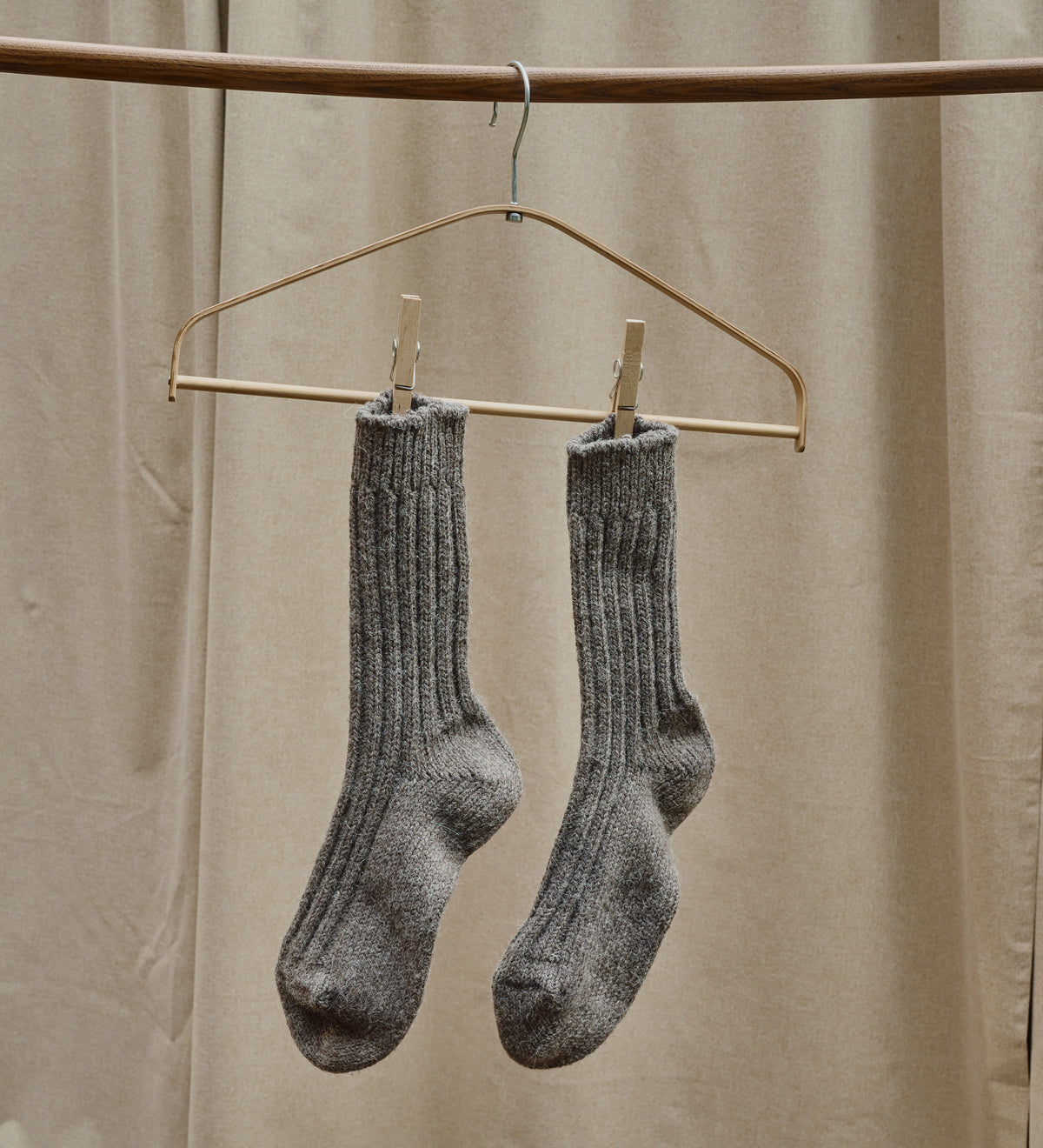 BJORN Wollsocken aus Alpaka- und Schafwolle – braun