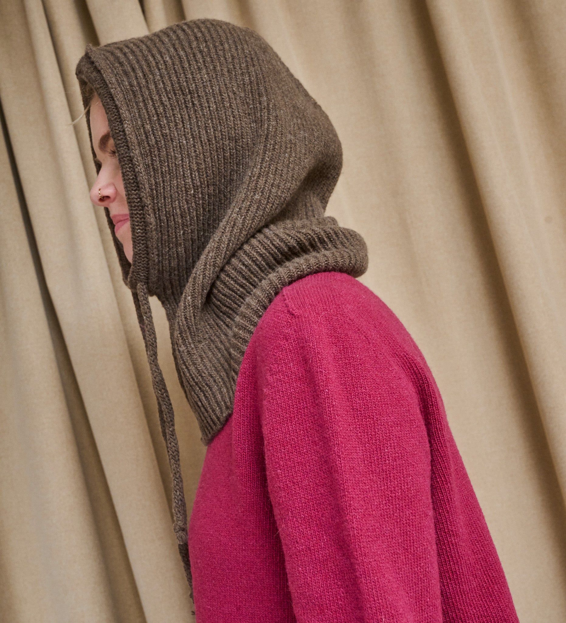 LIDIA Merino Balaclava - Malt Brown