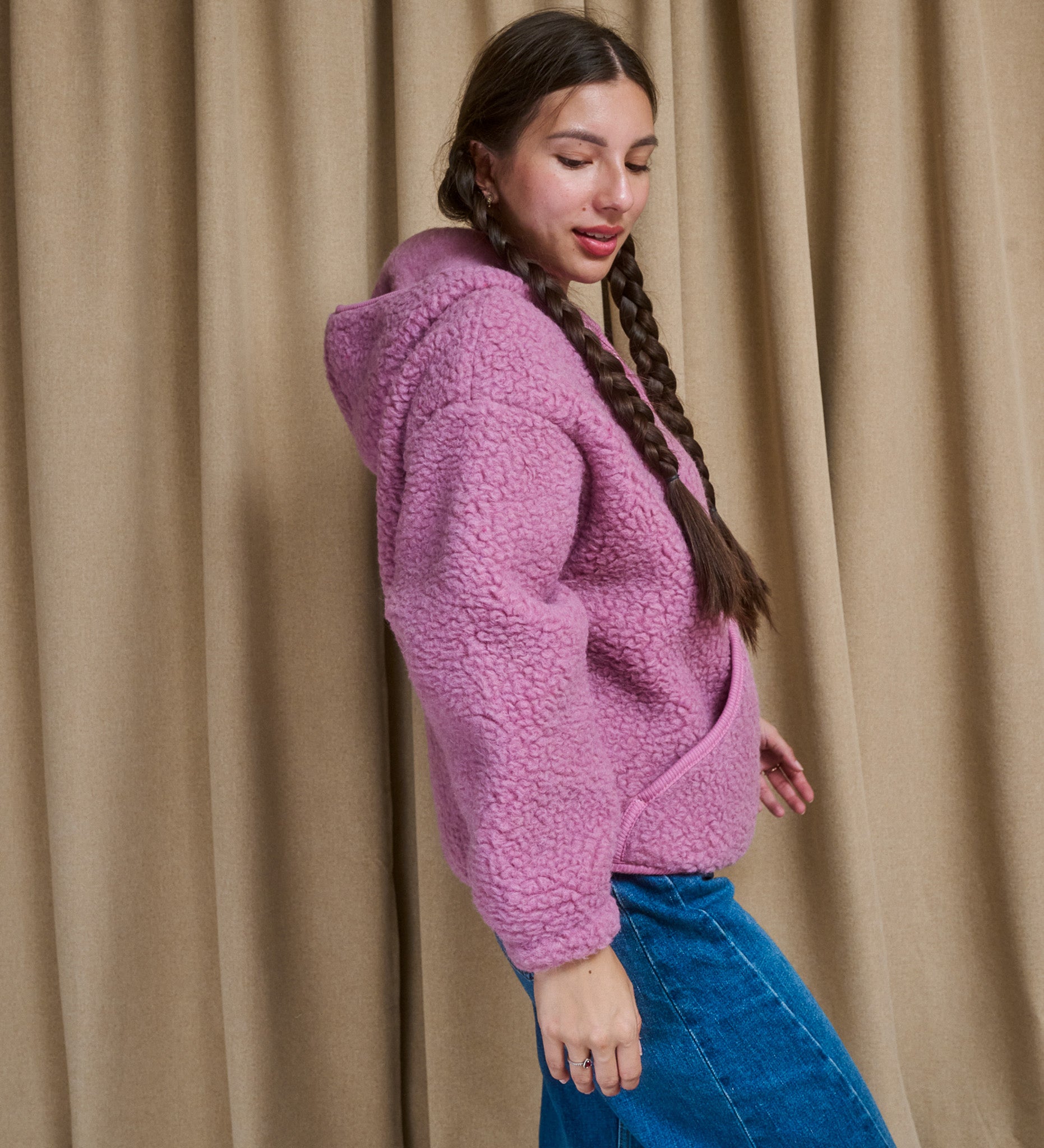 MIŚ 2.0 Wolljacke Kapuzenpullover - Schokolade