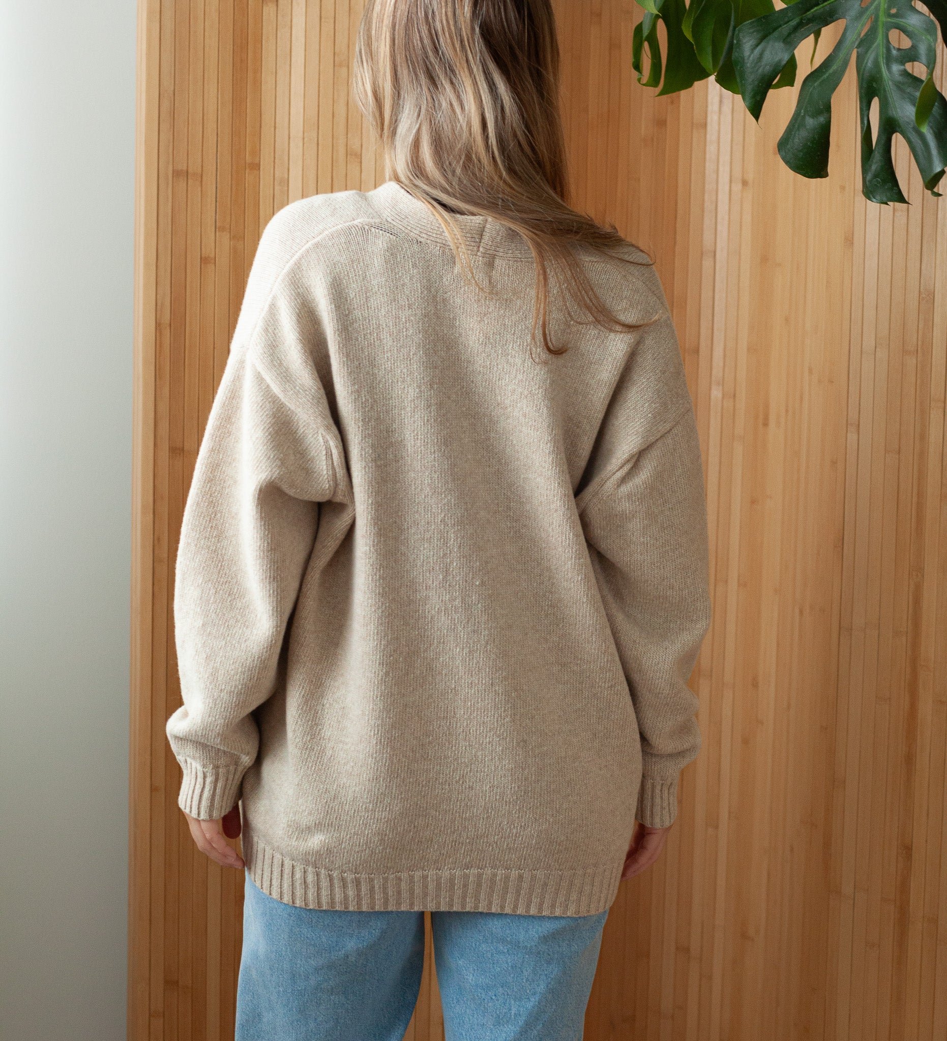 MOS Best Wool Cardigan - Toasted Almond