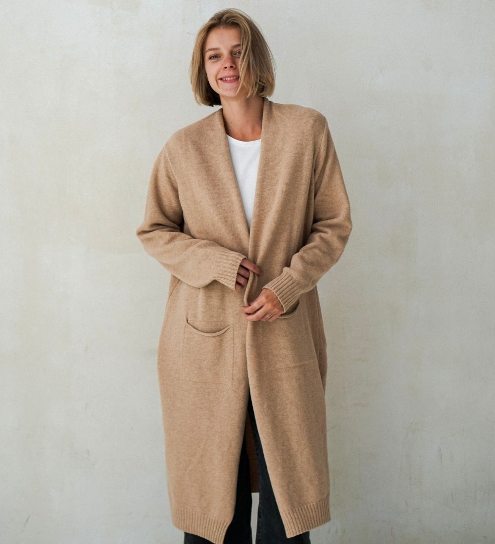 BERA Woll-Cardigan - Beige