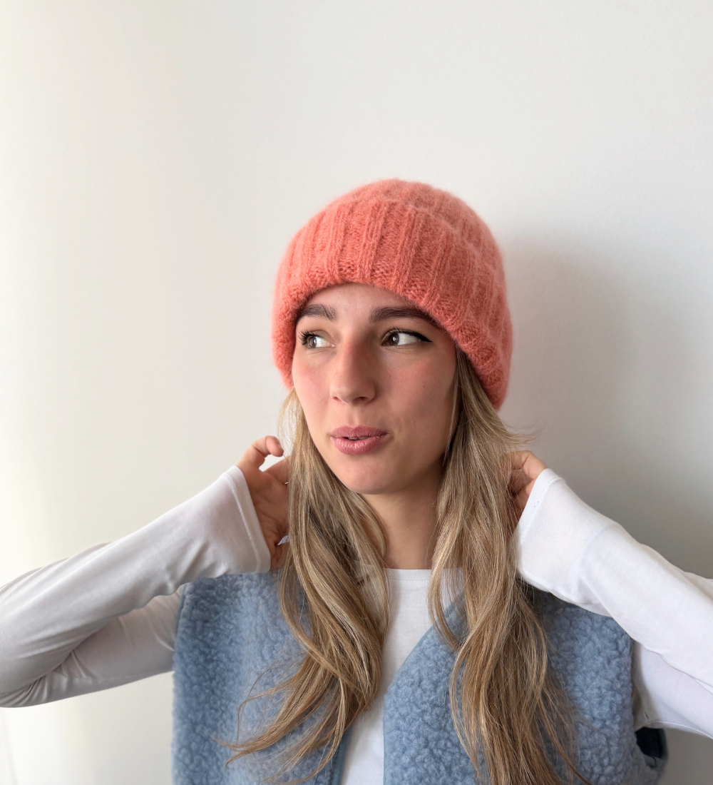 SNUGG Czapka with alpaca wool - beige
