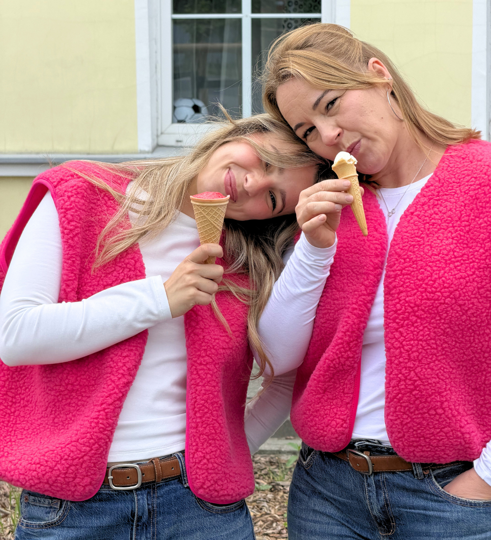 ULV DLA MAMY I CÓRKI Wełniana kamizelka merino