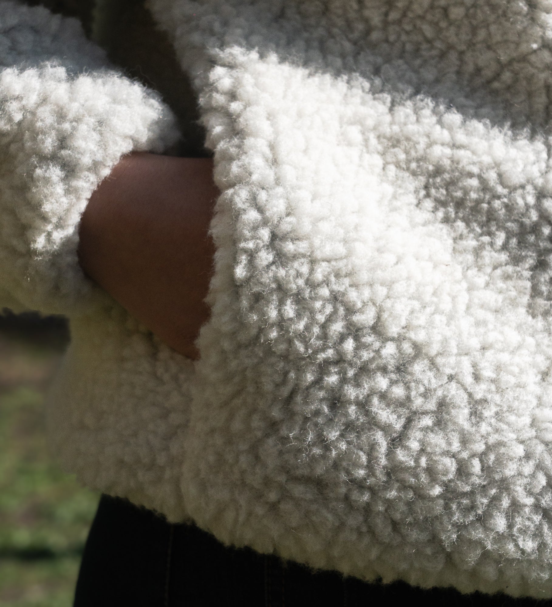 MYRRA Polar sherpa z wełny merino - miś polarny