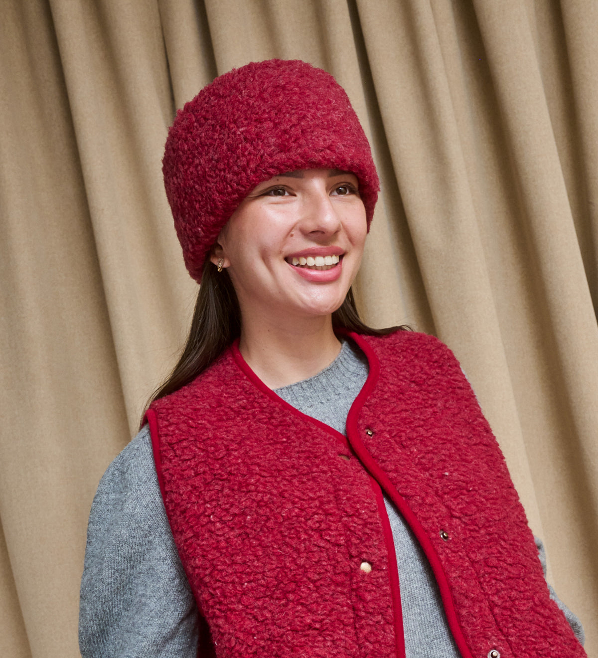 DAGGRY merino wool headband - bordeaux