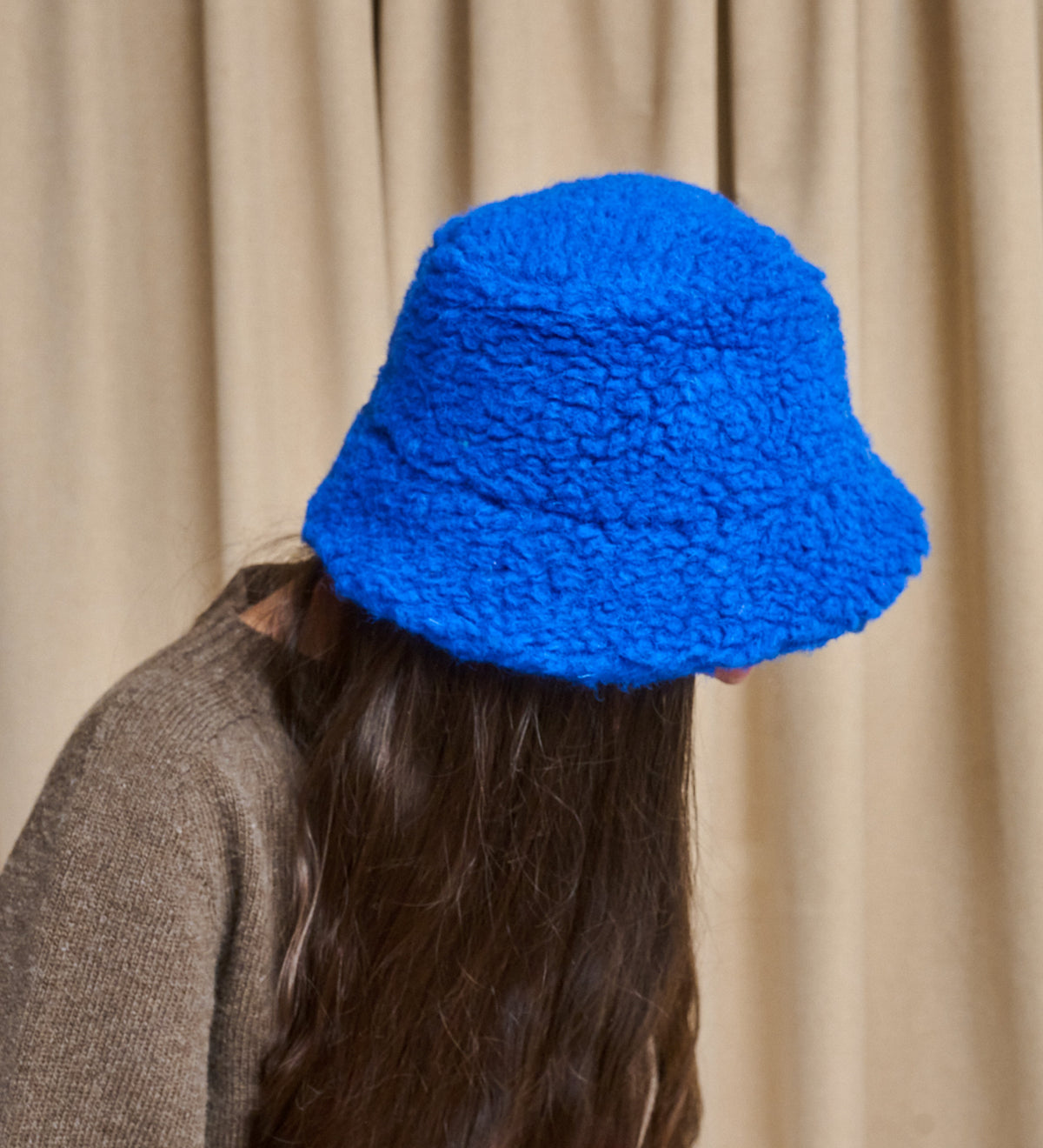 BERGEN merino wool bucket hat - beige