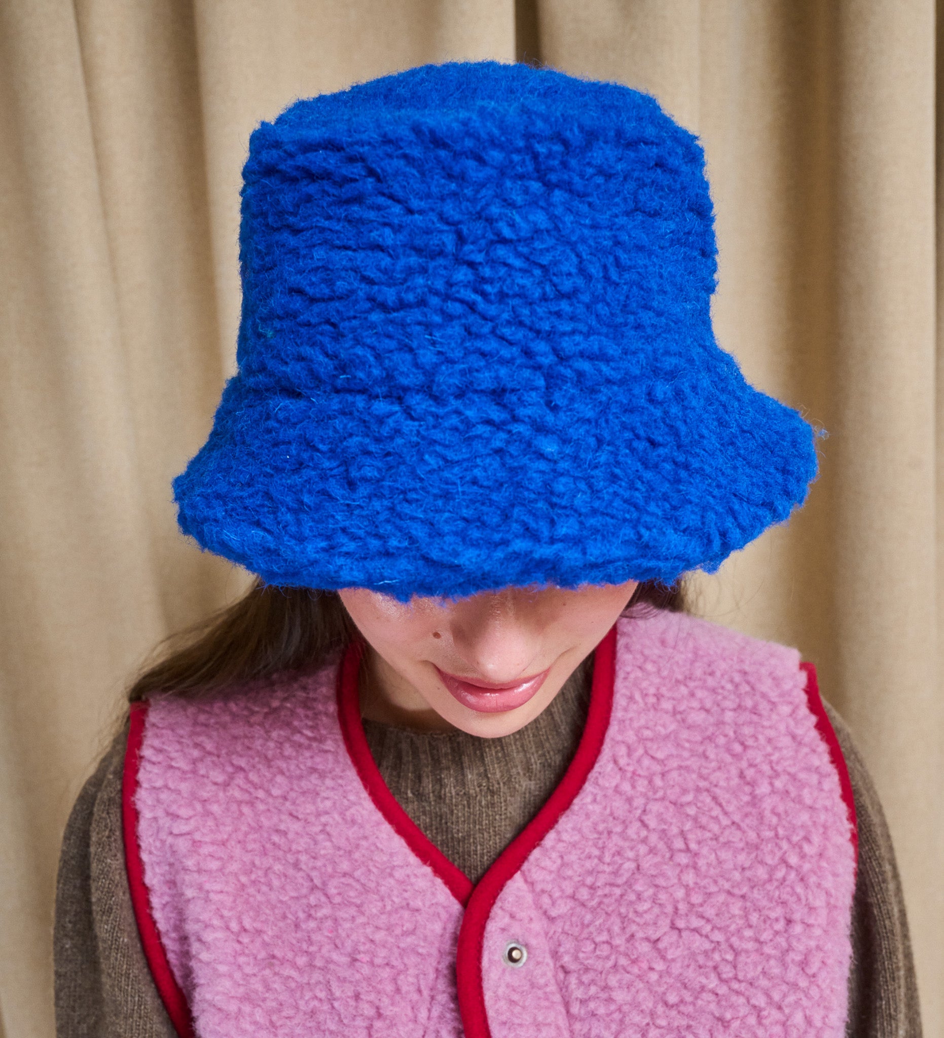 BERGEN merino wool bucket hat - beige