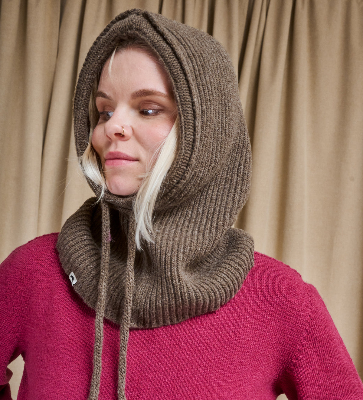 LIDIA Merino Balaclava - Malt Brown