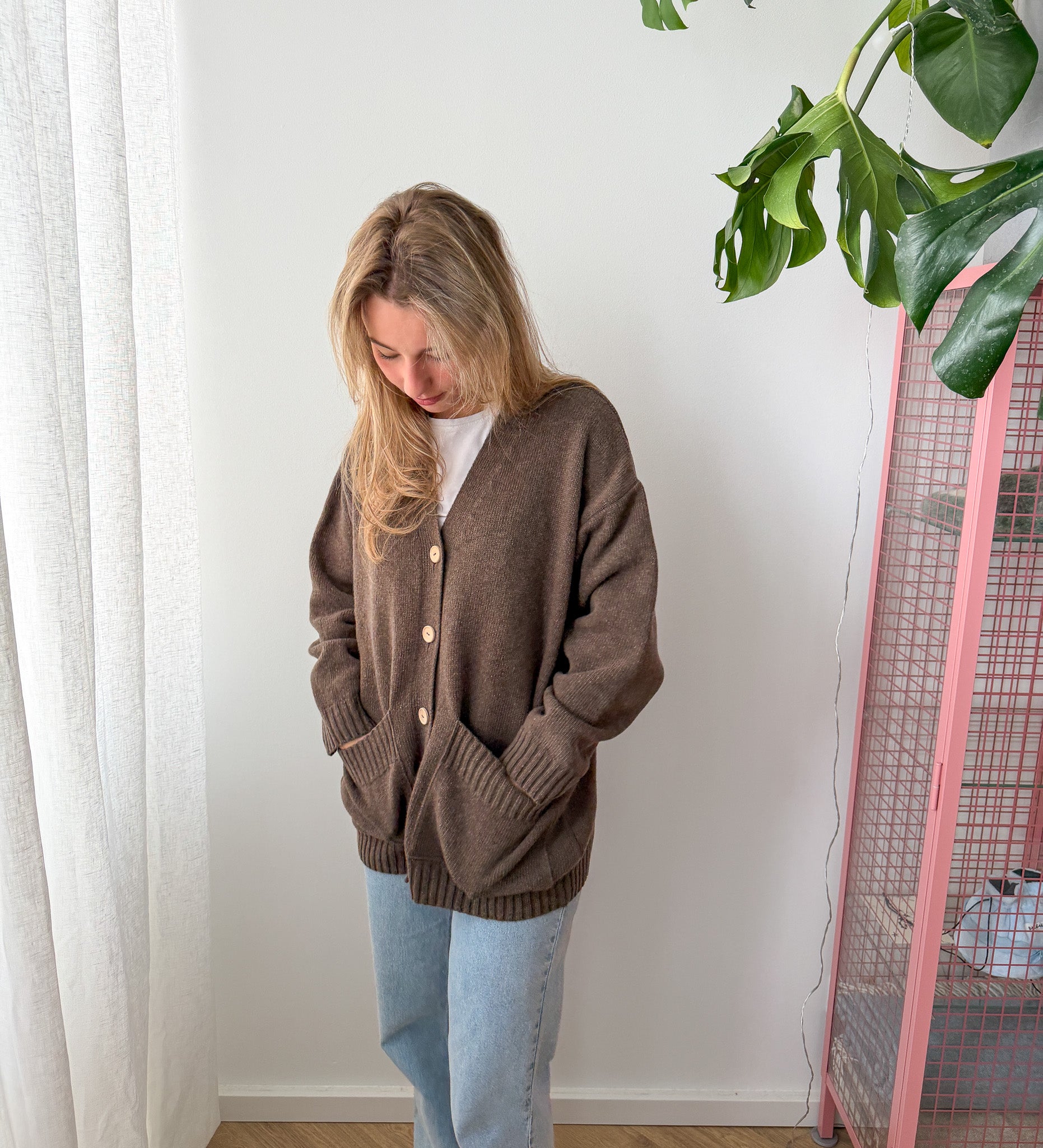MOS Bester Wollcardigan- Malzbraun