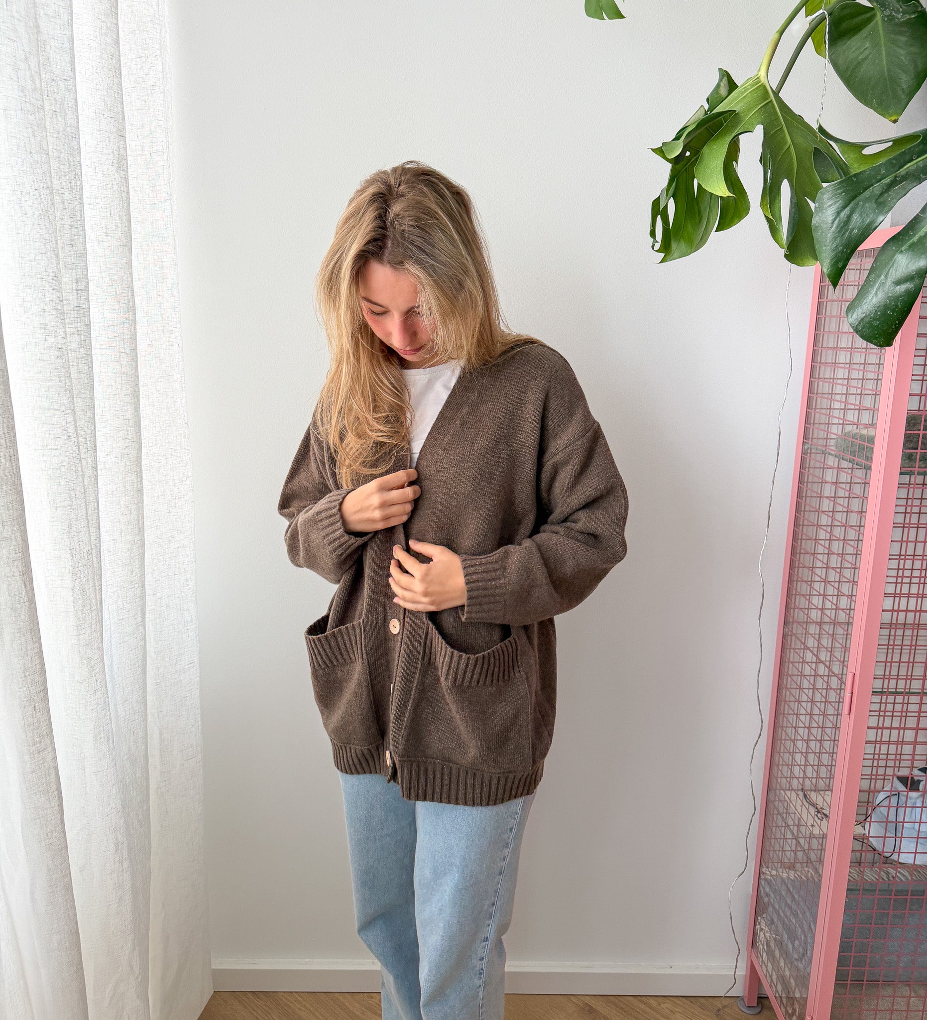 MOS Bester Wollcardigan- Malzbraun
