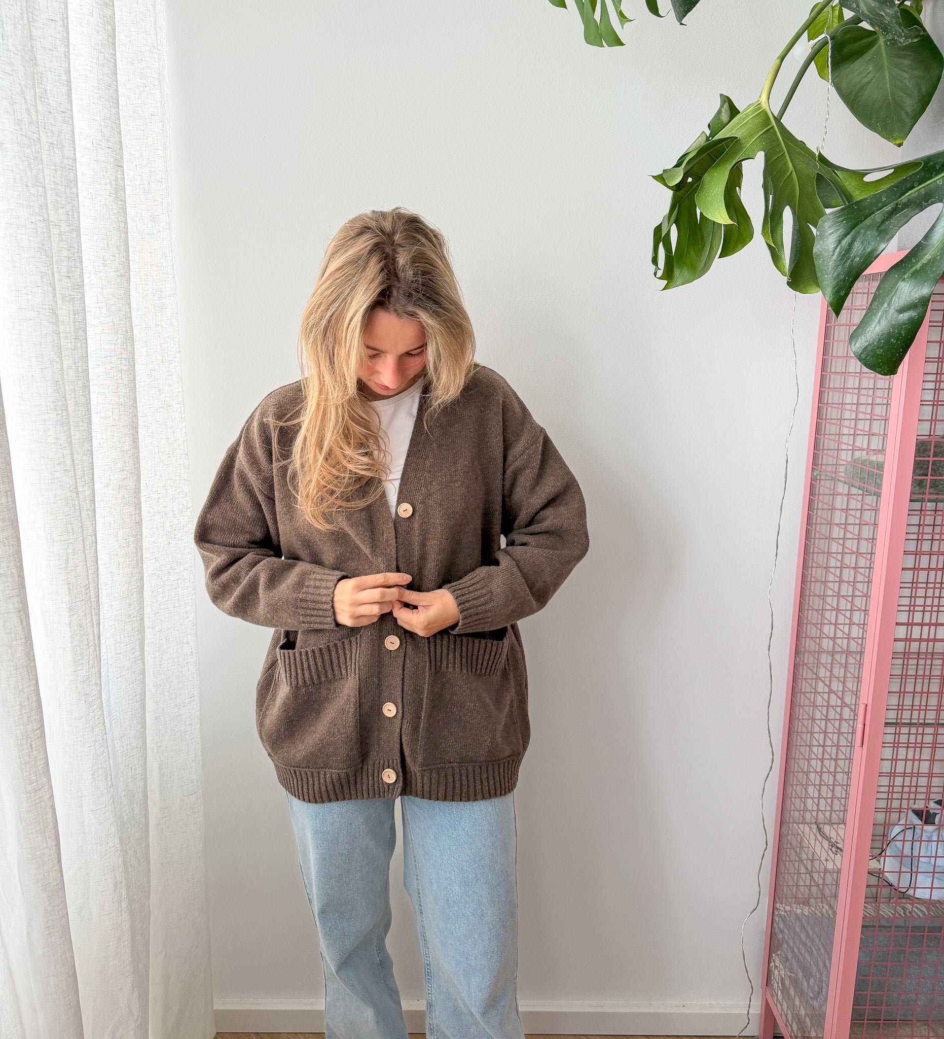 MOS Bester Wollcardigan- Malzbraun