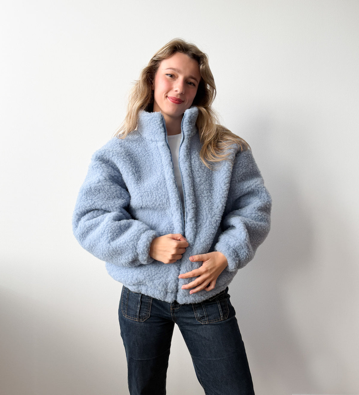 KORA Merino wool bomber jacket - buttercup
