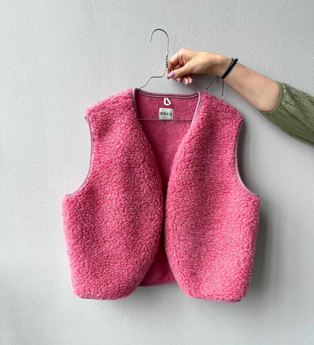 ULV merino wool gilet - pink