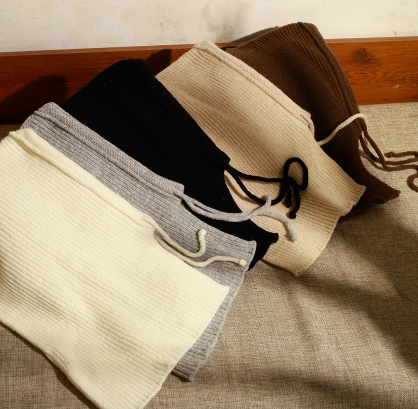 LIDIA Sturmhaube aus Merinowolle - Beige