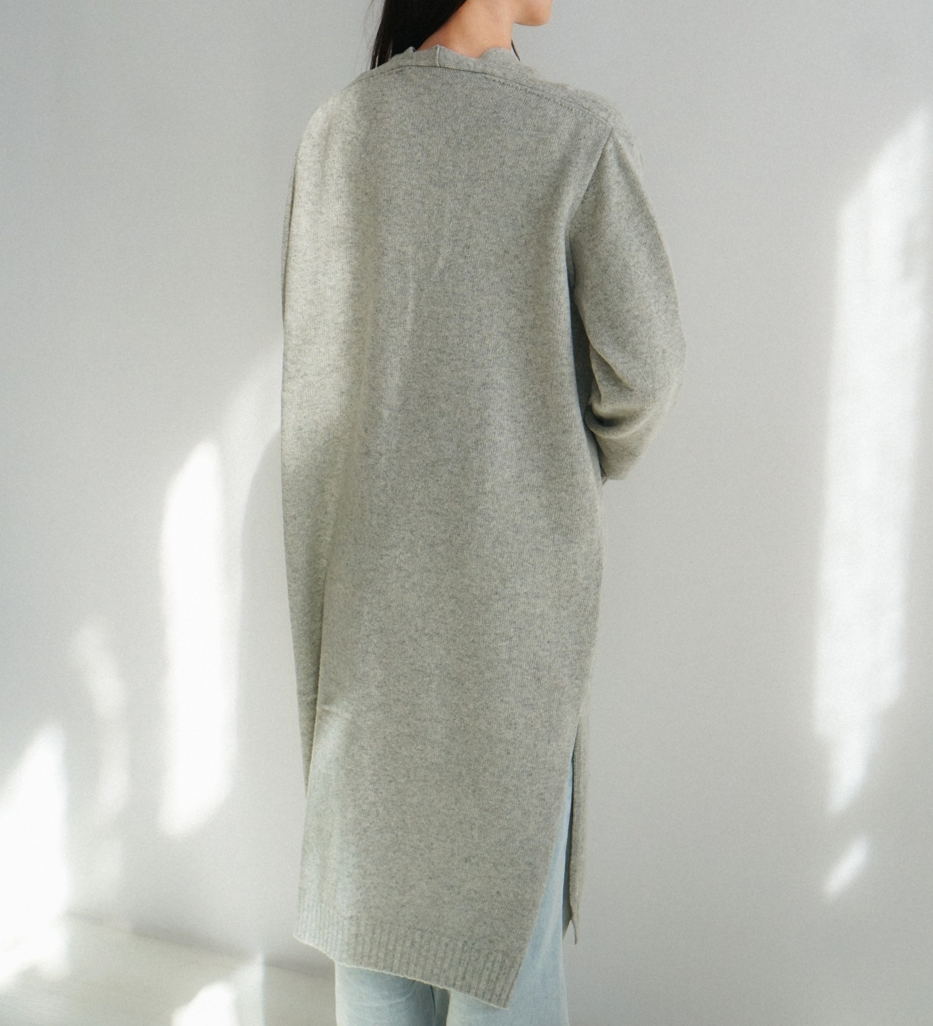 BERA Wollstrickjacke - Grau